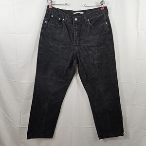 Tommy Hilfiger Jeans Women's 16 Black Denim Triple T Freedom Y2K
